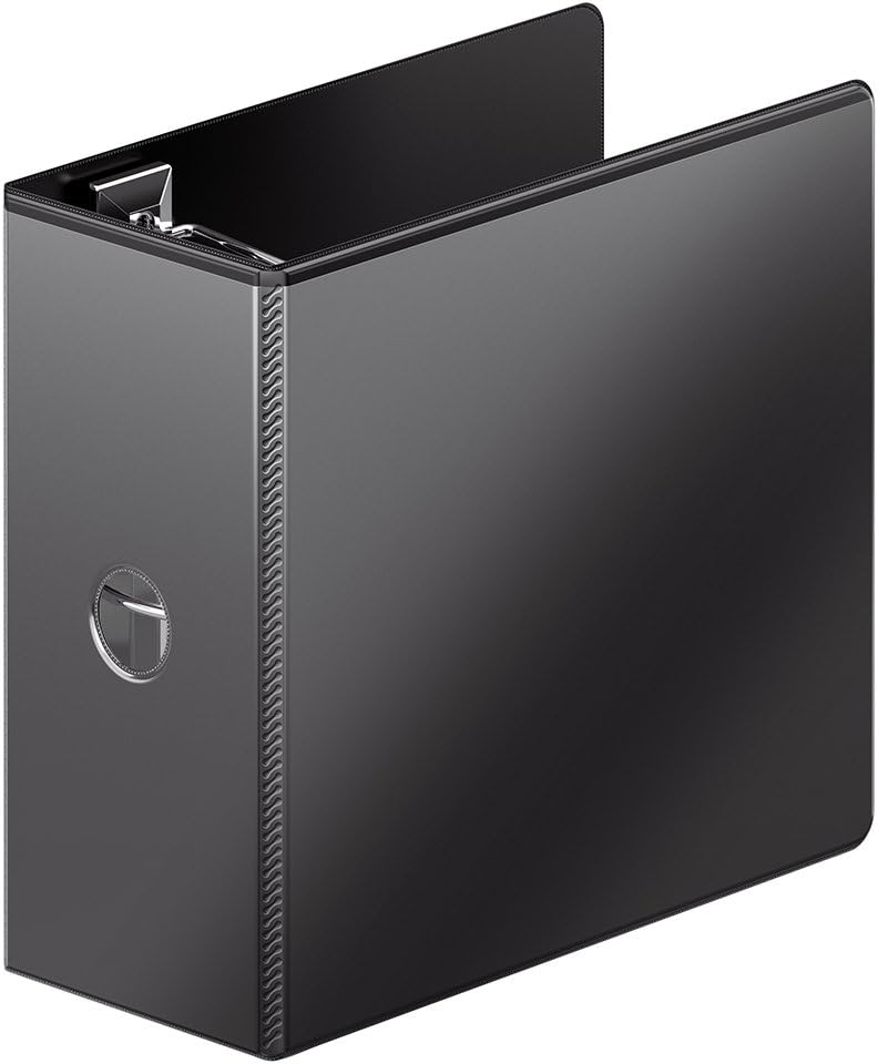 Wilson Jones 3 Ring Binder 4 Inch, Ultra Duty D-Ring View Binder with Extra Durable Hinge, Customizable, Black (W86641)