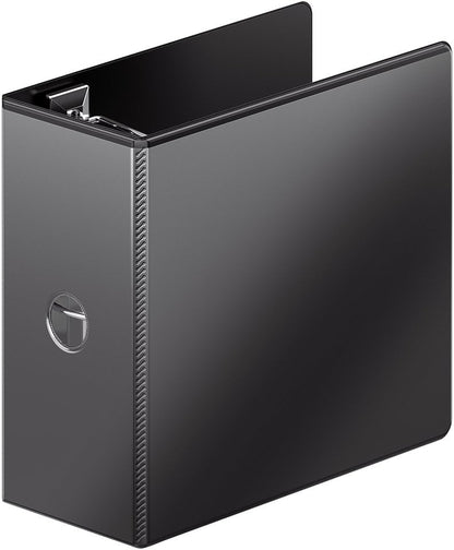 Wilson Jones 3 Ring Binder 4 Inch, Ultra Duty D-Ring View Binder with Extra Durable Hinge, Customizable, Black (W86641)