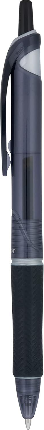PILOT Acroball Colors Advanced Ink Refillable & Retractable Ball Point Pens, Medium Point, Black Ink, 6 Pack
