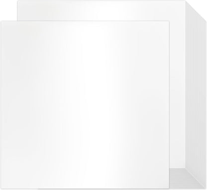 White Cardstock 12x12-24 Sheets Cardstock Paper, Goefun 80lb White Card Stock Paper for Card Making, Cricut, Crafting, Scrapbook, Photo Albums
