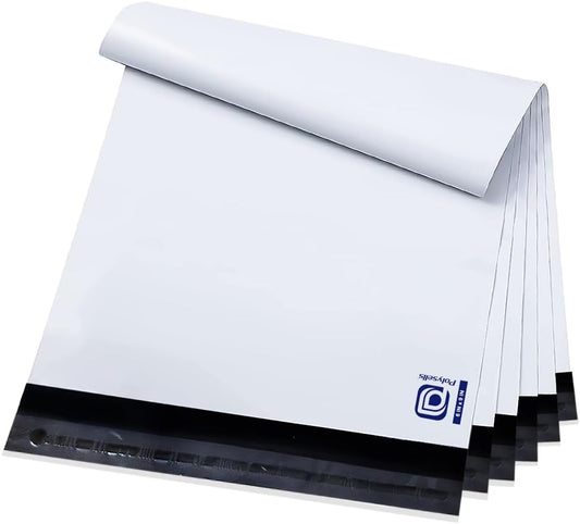 POLYSELLS 100 Pcs 14.5x19 Inch Poly Mailers Shipping Envelopes, Strong Adhesive Sealing, Waterproof, and Tear-resistant Postal Mailing Bags for Clothing, Books, and Accessories
