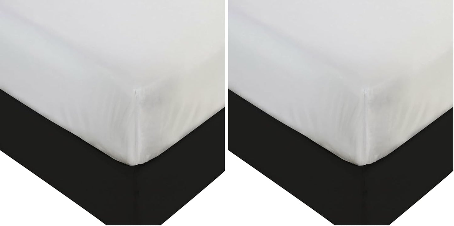 BLISSFORD Queen Plastic Mattress Protector - Heavy Duty, Fitted Vinyl - Plastic Mattress Cover, Rubber Sheets for Bedwetting Adult or Child, 100% Waterproof Fitted Sheet Queen