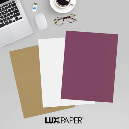 LUXPaper 8.5" x 11" Paper | Letter Size | Pastel Canary Yellow | 60lb. Text | 50 Qty