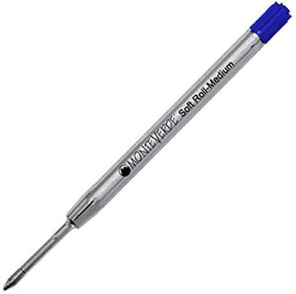 Monteverde Soft Roll Ballpoint Pen Refills to Fit Parker-Style Pens, Medium Point, Brown, 2-Pack, Smooth Writing Technology for Parker, Conklin, Schmidt, and More