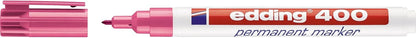 edding 400 Permanent Marker - Violet - 1 Pen - fine Round tip 1 mm - Waterproof, Quick-Drying, Smear-Proof pens - for Cardboard, Plastic, Wood, Metal, Glass and Fabric