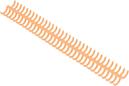 10 Pcs 15mm/0.59 in Binding Coils 32 Loop Spine for Books, Plastic Binding Rings for Manual Binding Machine, Wire Coils for Report Covers, Documents, Presentations, DIY Projects(Black)