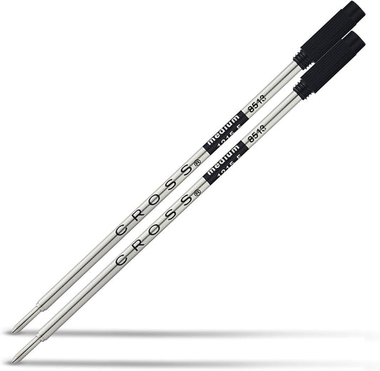 Cross Ballpoint Pen Refill - Black - Medium - 2-Pack - Refill for Consistent Ink Flow - Quick-Drying &
