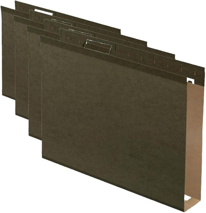 Pendaflex 04152X1 Reinforced 1" Extra Capacity Hanging Folders, Standard Green