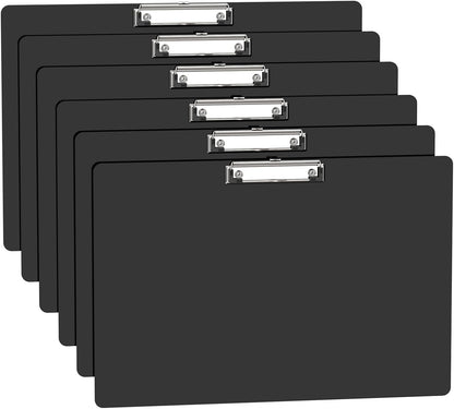 Extra Large 11x17 Clipboards, Plastic Black Drawing Boards, Horizontal Clip Board, Landscape Layout. Suitable for Watercolor, Sketching, Painting. Art & Drafting Supply