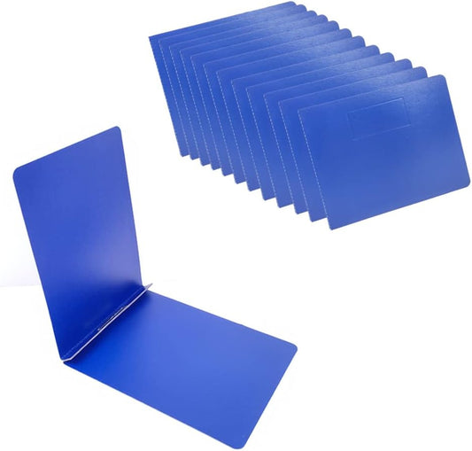 Fiberboard Binder,Sheet Size 8.5 x 11 Inches with Metal Prong Top Fastener with Compressor 2.75 Inch Centers, 2 Inch Capacity for Pressboard Report Cover,12 per Box (Blue))