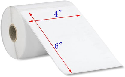 MFLABEL 4x6 Thermal Shipping Labels - 2 Rolls of 250, Perforated & Smudge-Proof Direct Thermal Labels Compatible with Rollo, Zebra, for Amazon UPS FedEx Shopify