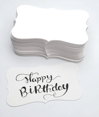 3.5 x 2 Blank Index Cards, Extra White (Soft Warm White, Not Pure White), 300gsm Thick Cardstock, 100 Pack – PPAPPAPPIYO