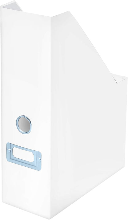 Snap-N-Store Fiberboard Magazine File with PVC Laminate, 12.25 x 3.88 x 9.75 Inches, Black (SNS01565)