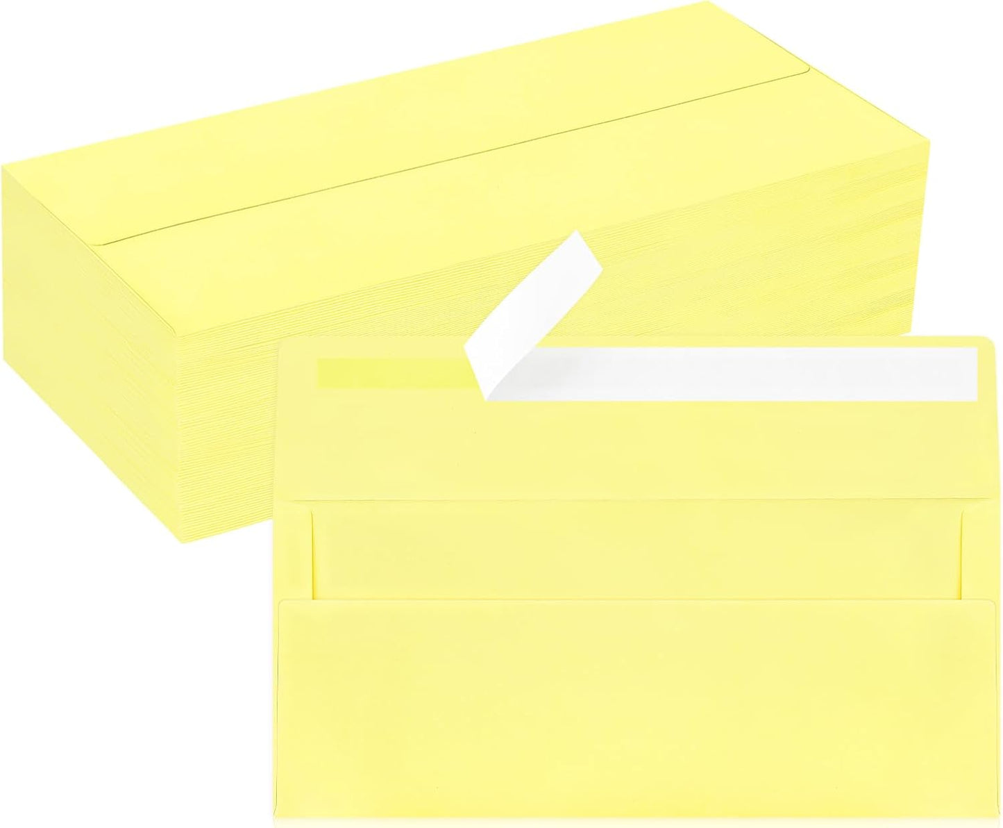 50 Pack #10 Business Envelopes, Sage Green Standard Envelopes Self Seal, Letter Size Mailing Envelopes for Checks Letters Invoices Statements Birthday Graduation Wedding, 4 1/8 x 9 1/2 Inch