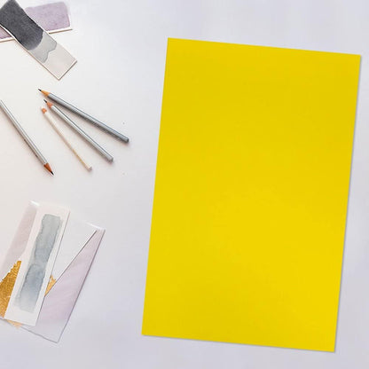 JAM PAPER Ledger Matte 24lb Paper - 90 gsm - 11 x 17 Tabloid - Yellow Recycled - 100 Sheets/Pack
