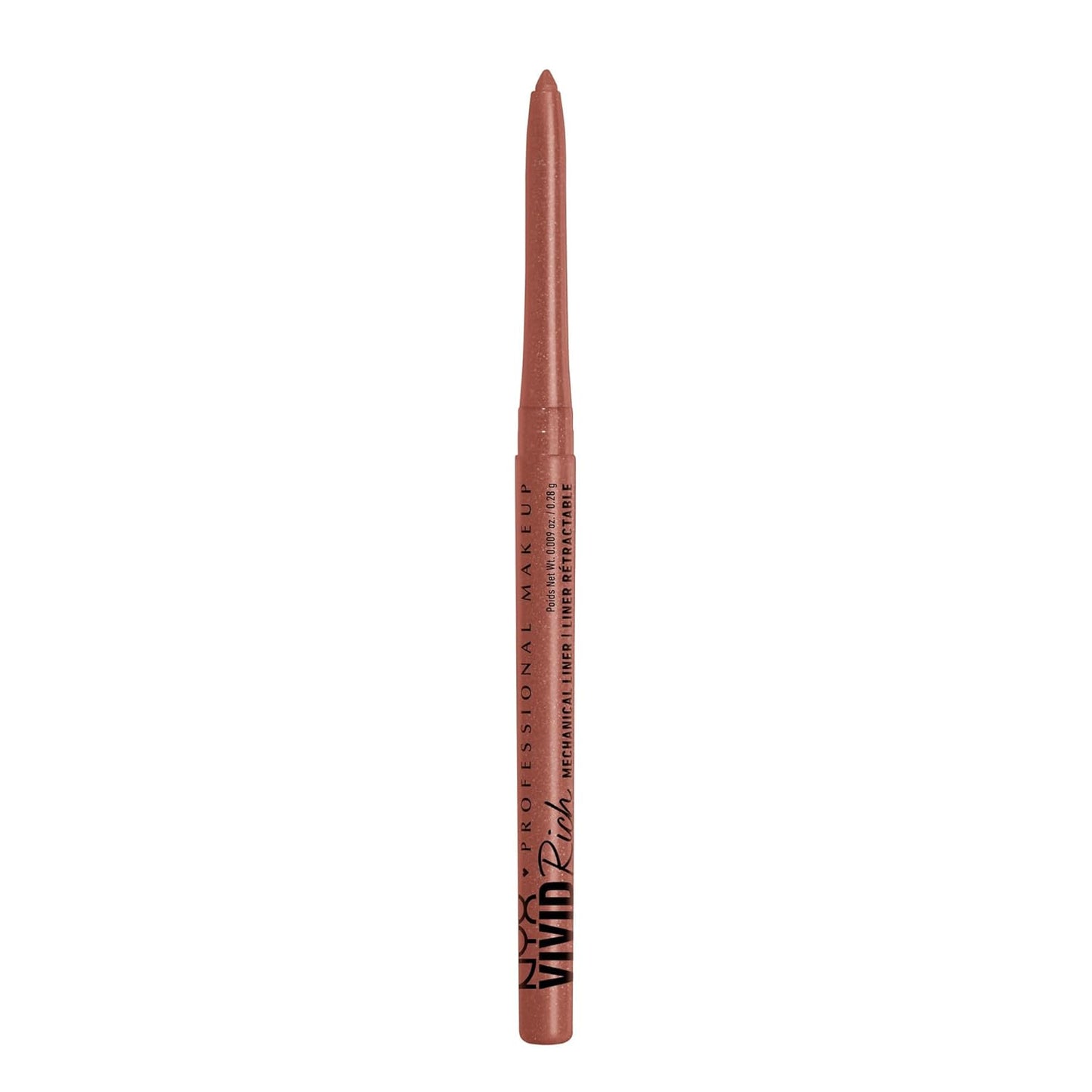 NYX PROFESSIONAL MAKEUP Vivid Rich Mechanical Eye Pencil, Vivid Rich Mechanical, Creamy Retractable Eyeliner - Smokin Topaz, Brown Eyeliner