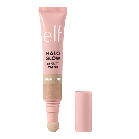 e.l.f. Halo Glow Highlight Beauty Wand, Liquid Highlighter Wand For Luminous, Glowing Skin, Buildable Formula, Vegan & Cruelty-free, Liquid Gold