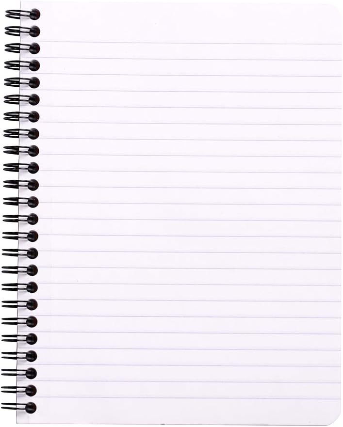 Rhodia 193101C - Spiral Notebook (Full Bound) White Notebook - A4+ - Ruled - 160 Detachable Pages - Clairefontaine Paper 80 g/m - Soft and Resistant Coated Card Cover - Classic