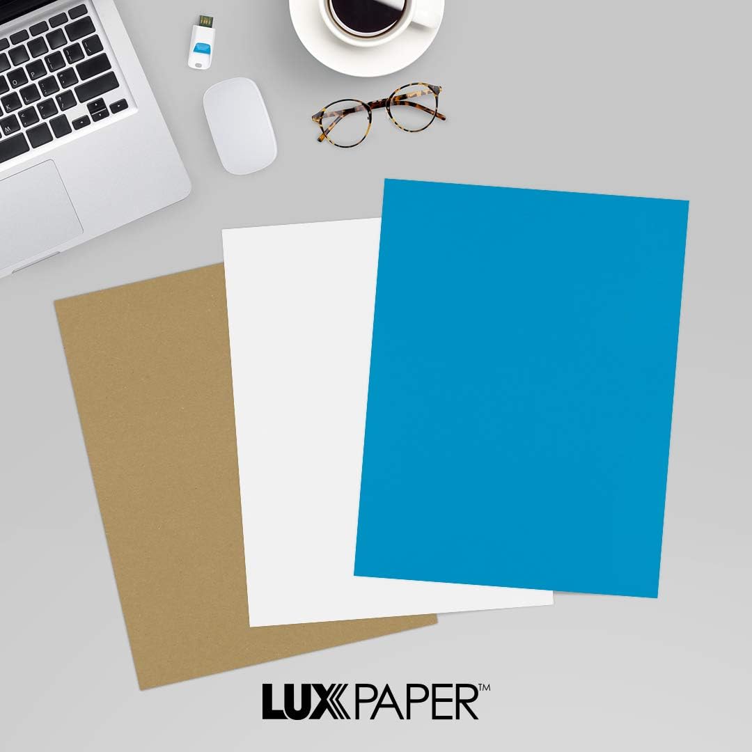 LUXPaper 8.5" x 11" Paper | Letter Size | Pastel Canary Yellow | 60lb. Text | 50 Qty