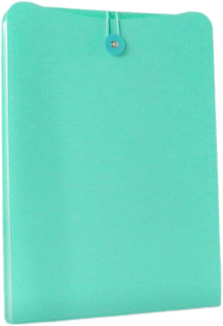 Vertical Expanding Accordion Folder with 7 Pockets Paperwork Organizer Document Wallet Briefcase Business File Organizer Bag A4 Letter Size Elastic Rope Closure Light Blue