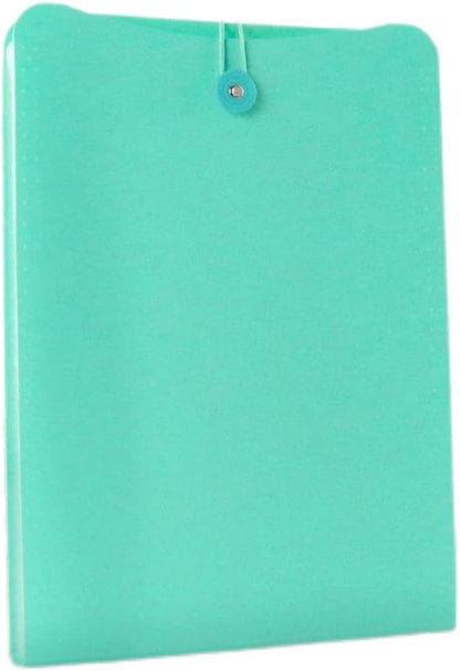 Vertical Expanding Accordion Folder with 7 Pockets Paperwork Organizer Document Wallet Briefcase Business File Organizer Bag A4 Letter Size Elastic Rope Closure Light Blue
