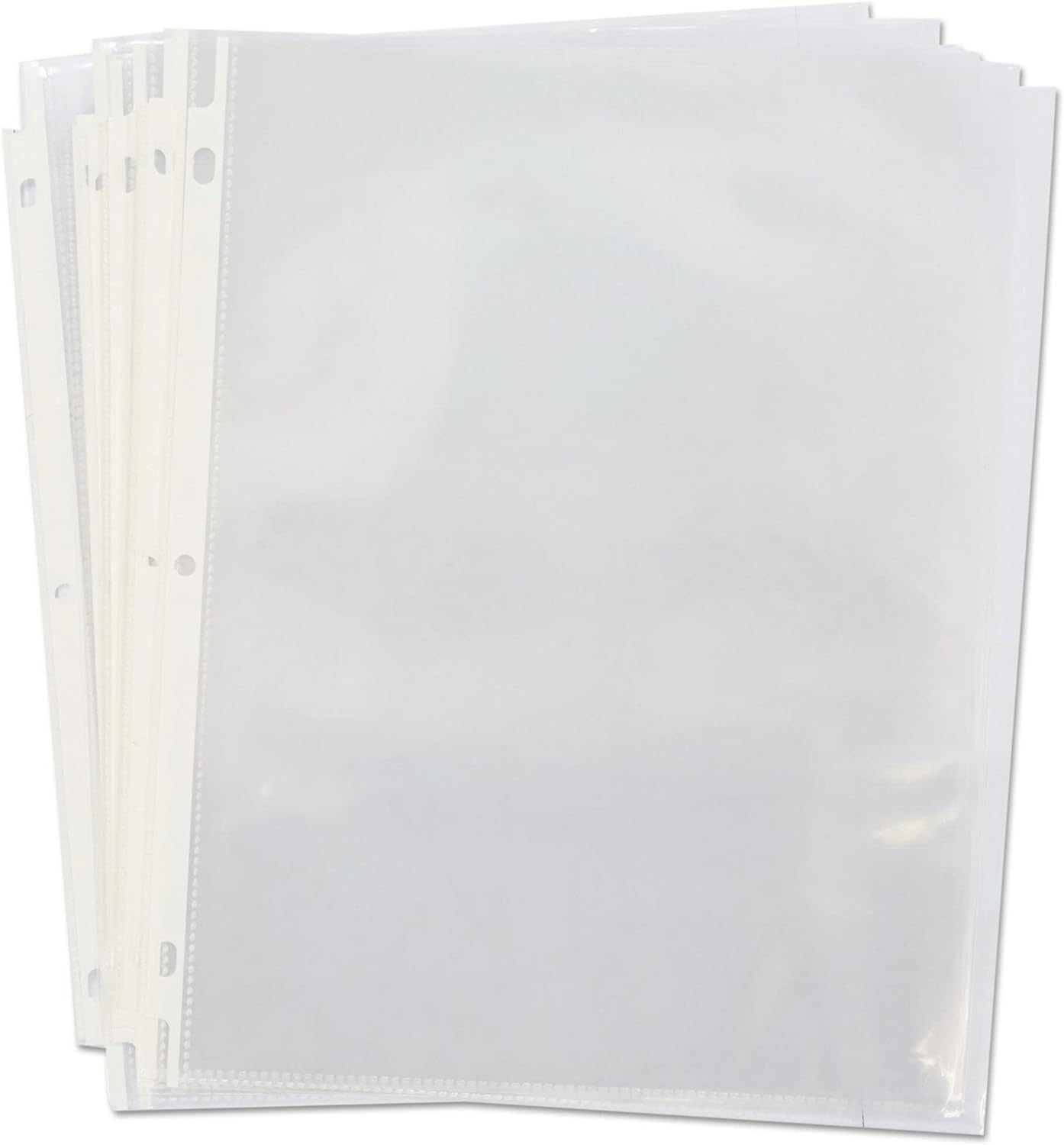 Universal 21124 Top-Load Poly Sheet Protectors, Standard Gauge, Letter, Clear (Pack of 50)