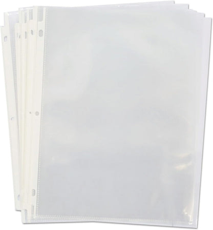 Universal 21124 Top-Load Poly Sheet Protectors, Standard Gauge, Letter, Clear (Pack of 50)