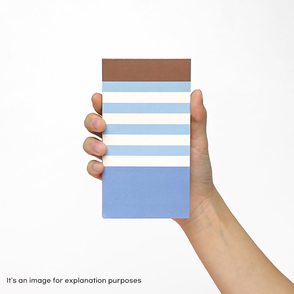 Monolike Memopad Memories design B SET - 4 Packs, 4 Different Designs, 100 Sheets Per Pad, Total 400 Sheets, Note pads, Writing pads, 3.15 x 4.17 Inches