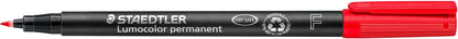 STAEDTLER Lumocolor Permanent Pen 317 Medium 1.0mm Line - Assorted Colours (Pack of 8) (317 WP8 ST), pack of 8