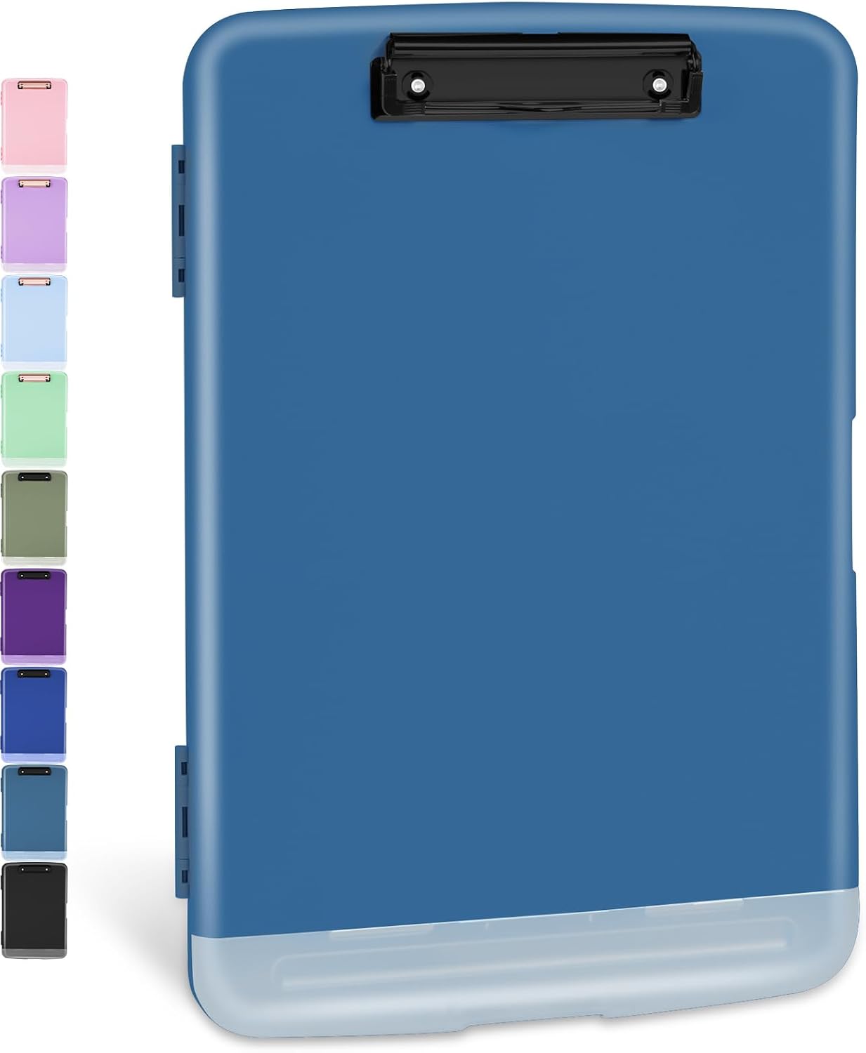 Sooez Clipboards with Storage, High Capacity Clip Boards 8.5x11 with Storage, Heavy Duty Nursing Clipboard Folder, Plastic Clipboard with Pen Holder for Women Teachers Work, School & Office Supplies