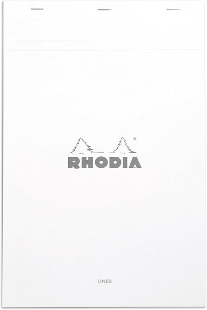 Rhodia Head Stapled Pad, No16 A5, Dot - Black