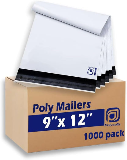 POLYSELLS 100 Pcs 14.5x19 Inch Poly Mailers Shipping Envelopes, Strong Adhesive Sealing, Waterproof, and Tear-resistant Postal Mailing Bags for Clothing, Books, and Accessories