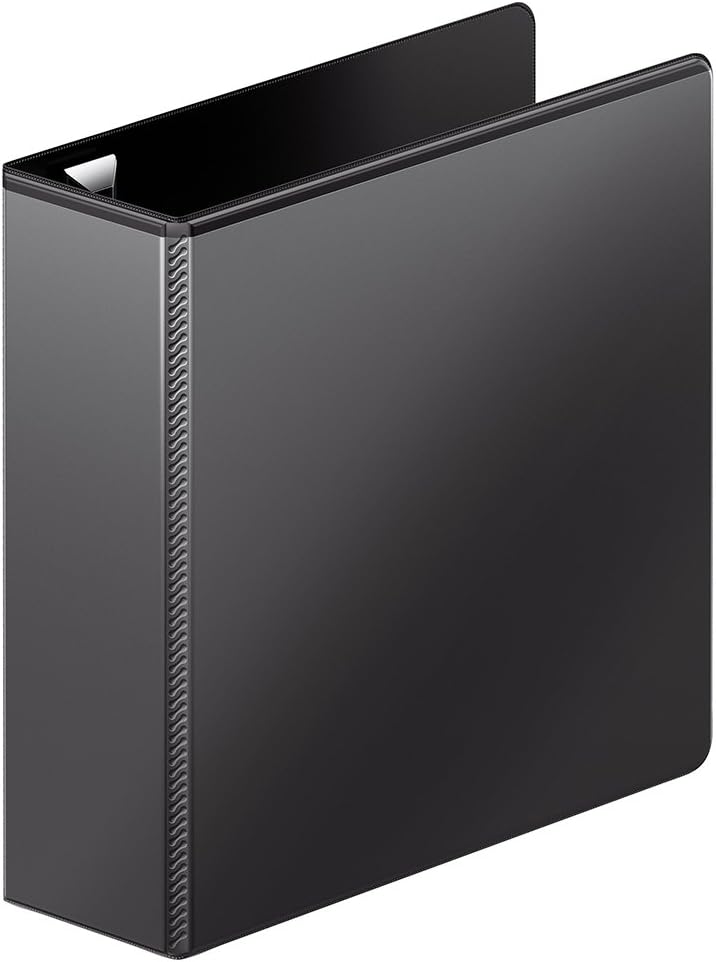 Wilson Jones 3 Ring Binder 4 Inch, Ultra Duty D-Ring View Binder with Extra Durable Hinge, Customizable, Black (W86641)
