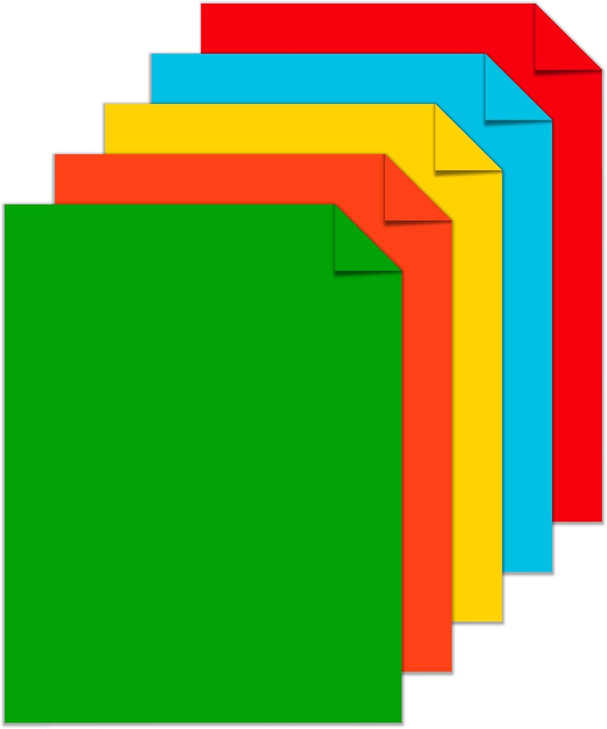 Astrobrights® Color Card Stock, Happy Assortment, Letter (8.5" x 11"), 65 Lb, Pack Of 250