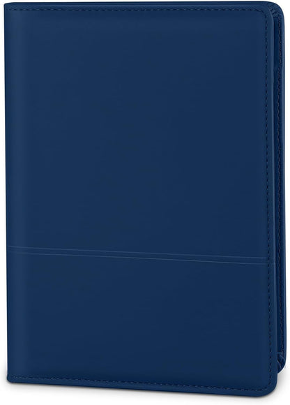 Small Clipboard Padfolio/Portfolio A5 Binder for Writing Pad Refillable 5 x 8 Note Pad, Faux Leather Clipboard Folder Junior Size Portfolio Organizer Folio Clip Board,Black
