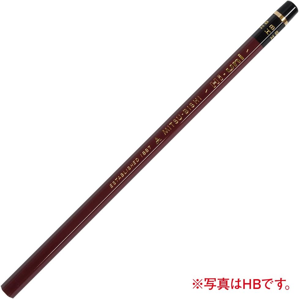 Uni Hi-Uni Wooden Pencil - 10B - Box of 12 (HU10B)
