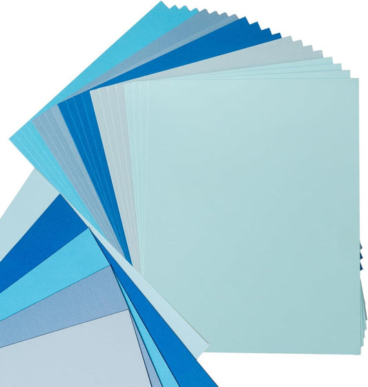 30 Sheets 8.5x11 Color Tones Cardstock Paper 250GSM Thick Paper Cards for Birthday Party, Invitations and DIY Crafts Decoration (Brown)