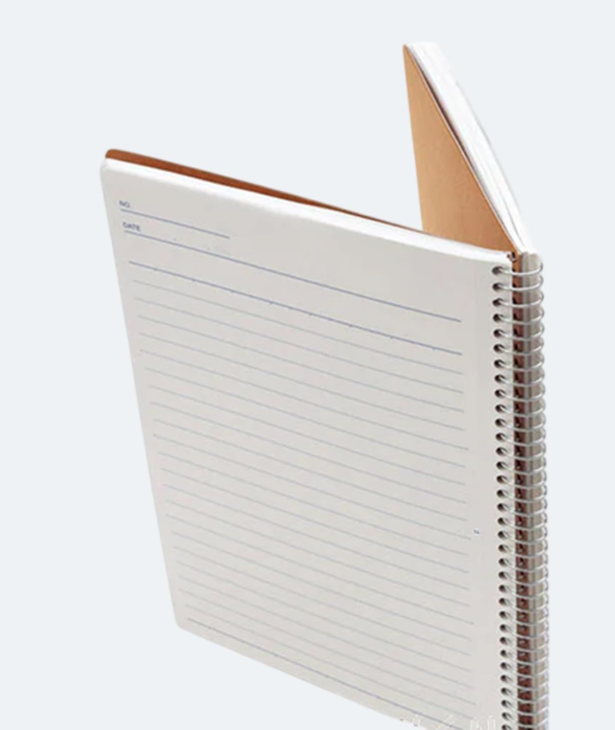 Maruman Spiral Note Basic Lined Notebook- A4, 11.69" x 8.98", 80 Sheets / 160 Pages, 6.5mm Narrow Ruled Journal, Perforated Pages & Wire-Bound to Lay Flat, Sturdy Kraft Cover, Made in Japan