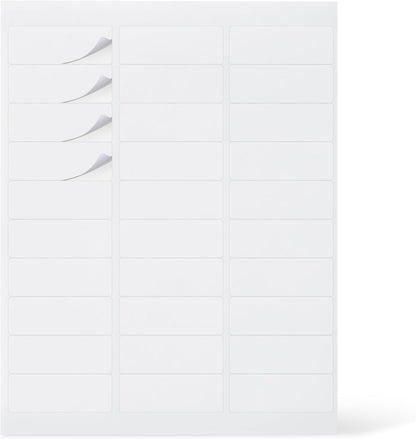 Amazon Basics Printable Address Labels, White, 1" x 2-5/8", 3000 Blank Mailing Labels
