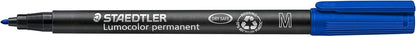 STAEDTLER Lumocolor Permanent Pen 317 Medium 1.0mm Line - Assorted Colours (Pack of 8) (317 WP8 ST), pack of 8