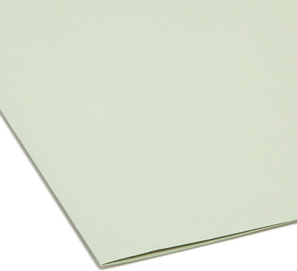 Smead FasTab Hanging File Folder, Straight-Cut Built-in Tab, Letter Size, White, 20 per Box, (64102)