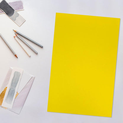 JAM PAPER Ledger Matte 24lb Paper - 90 gsm - 11 x 17 Tabloid - Yellow Recycled - 100 Sheets/Pack