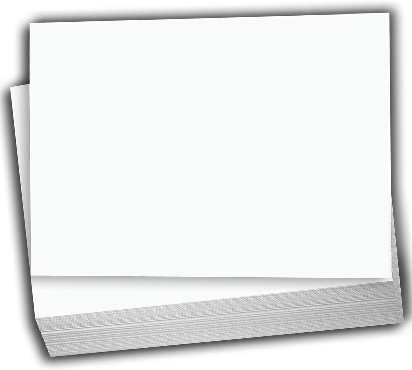 Hamilco Blank Index Cards 6" x 9" Heavyweight Card Stock 80lb Cover White Cardstock Paper - 100 Pack