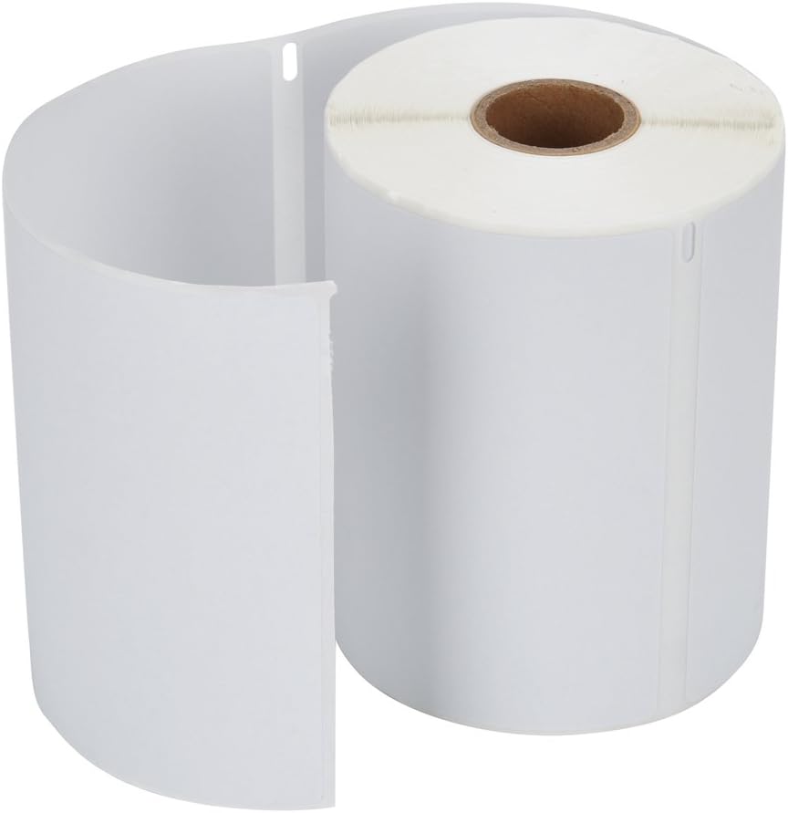 MFLABEL 4x6 Thermal Shipping Labels - 2 Rolls of 250, Perforated & Smudge-Proof Direct Thermal Labels Compatible with Rollo, Zebra, for Amazon UPS FedEx Shopify