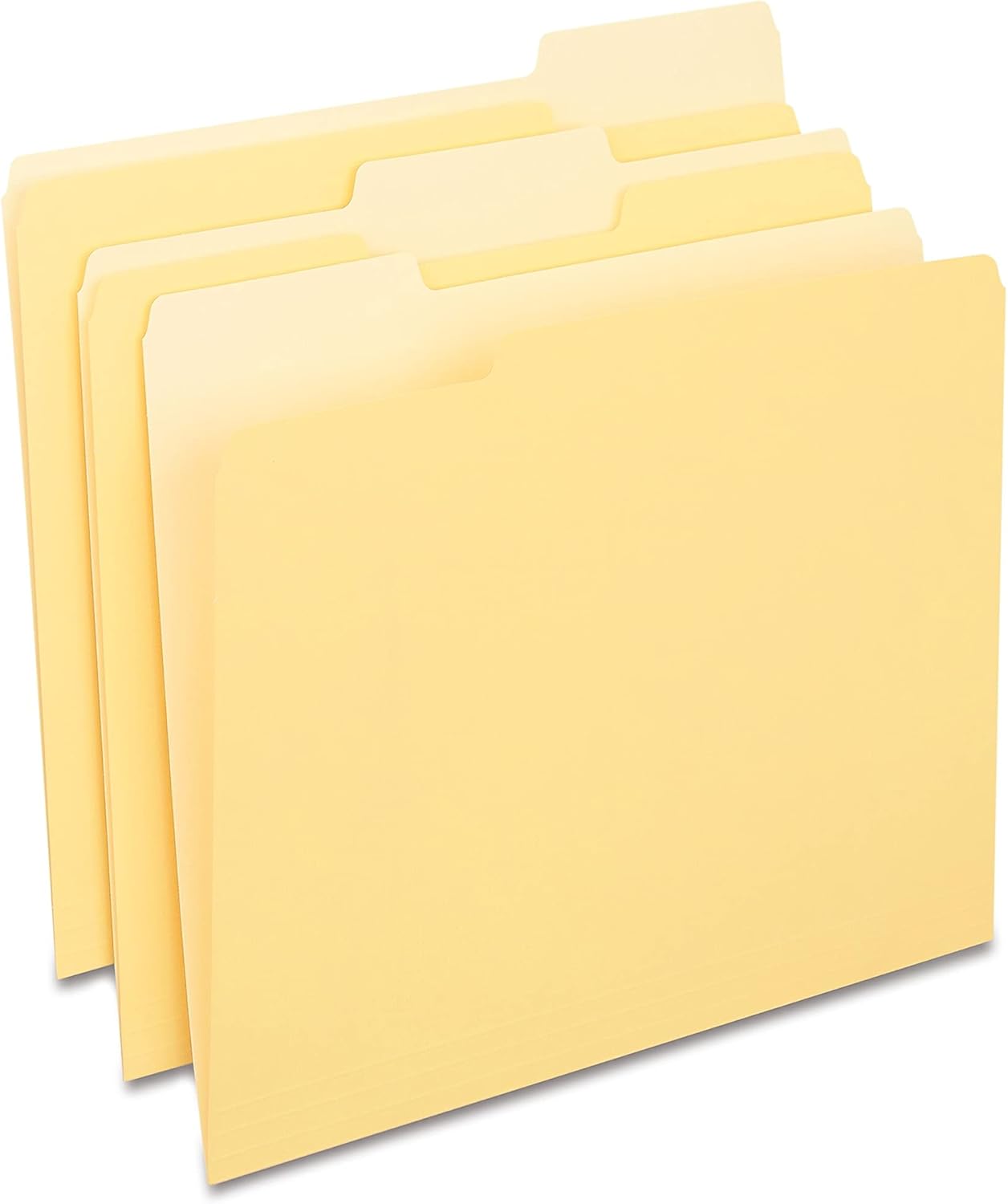 Staples File Folders, Letter Size, 1/3‑Cut Tabs, Purple, Durable 10.5‑Point Paper Stock, 100/Pack