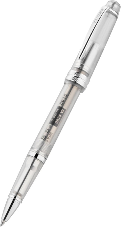 Cross Bailey Light Polished Blue Resin Rollerball Pen - Professional Pen for Effortless Writing - Journaling, Note-Taking & More - Black Ink - Easy Handling - Includes Gift Box