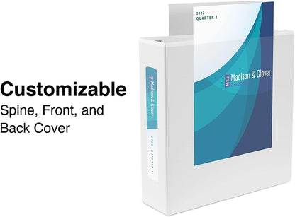 Staples Heavy-Duty 2-Inch D-Ring View Binder, Reinforced Spine, Holds Up to 450 Sheets, Gray, for Office & School