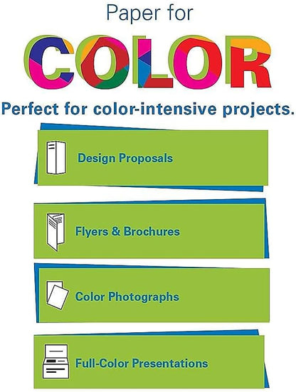 Hammermill Printer Paper, Premium Color 28 lb Copy Paper, 8.5 x 11-5 Ream (2,500 Sheets) - 100 Bright, Made in the USA, 102450C, White