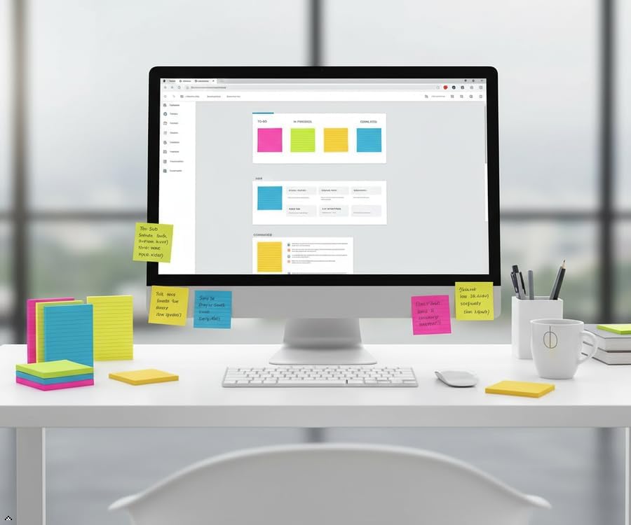 (24 Pack) Lined Sticky Notes 3x3 in,Notepads with Lines,Ruled Stickies Super Sticking Power,Office School Memo Note Pads Bright Colors,Post on Windows Doors,Recyclable,Easy to Write on