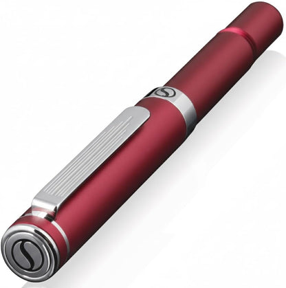 Scriveiner Black Rollerball EDC Luxury Pen, Stunning Pocket Pen with Chrome Finish, Cool Writing, Best Gift for Men & Women, German Schmidt Refill, Nice Present, Fancy Office Designer Set